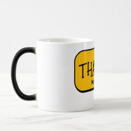 Cute Funny Yellow Thank You Mug モーフィングマグカップ