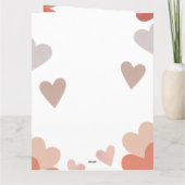 Cute Funny You Make My Heart Flutter Valentine's カード (裏面)