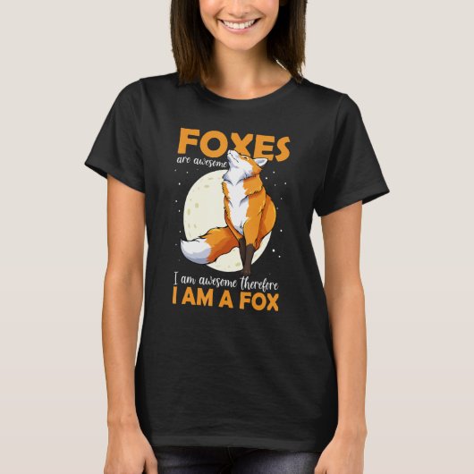 Cute Furry Foxes Retro Animal Zoo Classic Passion  Tシャツ (正面)