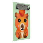 Cute Fuzzy Capybara with Orange | Kawaii Animal Ar ミニクリップボード (アングル)