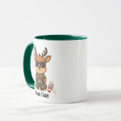 Cute Gamer Deer “Game Time” Accent Mug マグカップ (正面左)