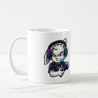 Cute Gamer Rabbit with Headphones - Cool GamingMug コーヒーマグカップ