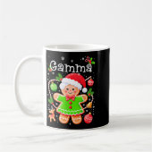 Cute Gamma Gingerbread Family Matching Christmas C コーヒーマグカップ (左)