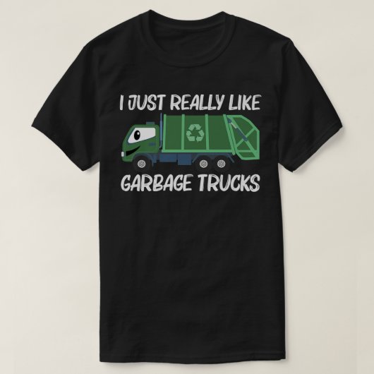 Cute Garbage Truck Design For Men Women Trash Truc Tシャツ (デザイン正面)