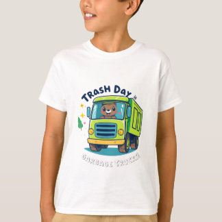 Cute Garbage Truck Trash Truck Tシャツ