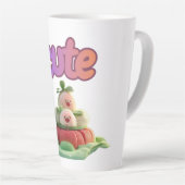 Cute Garden Delights Latte Mug カフェラテマグ (右アングル)