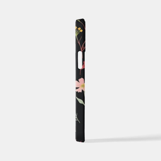 Cute Garden Flowers Design iPhoneケース (右側面)