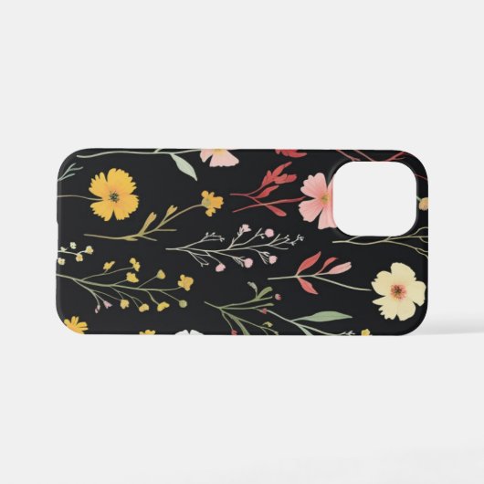 Cute Garden Flowers Design iPhoneケース (裏面横)