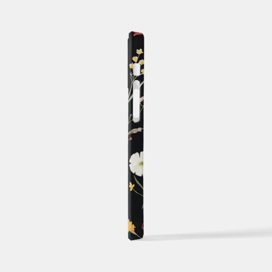 Cute Garden Flowers Design iPhoneケース (左側面)