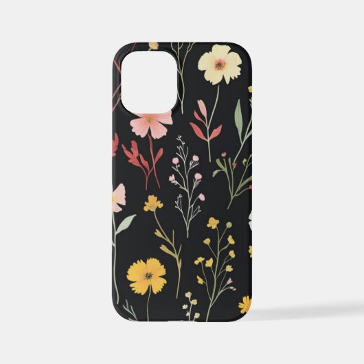 Cute Garden Flowers Design iPhoneケース (裏面)