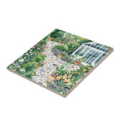 Cute Garden Greenhouse Ceramic Tile. タイル (側面)