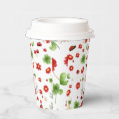 Cute Garden little ladybug baby shower Invitation 紙コップ (右)