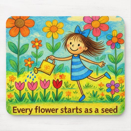 Cute Garden Mousepad マウスパッド (正面)