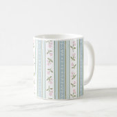 Cute Garden Stripe Floral Coffee Mug コーヒーマグカップ (正面右)