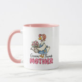 Cute Gardening Mothers goose word art マグカップ (左)