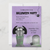 Cute Gargoyle Halloween Party Invitation 招待状 (正面)