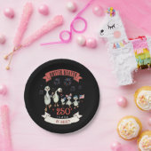 Cute Geese Family US 250 Years of Liberty ペーパープレート (パーティー)