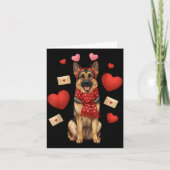 Cute German Shepherd Valentine’s Day Dog Mom - Ger カード (正面)