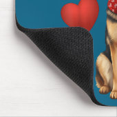 Cute German Shepherd Valentine’s Day Dog Mom - Ger マウスパッド (コーナー)
