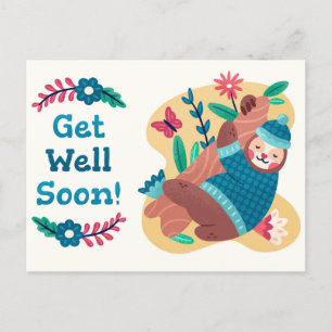 Cute Get Well Soonはがき ポストカード