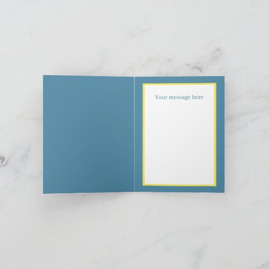 Cute get well soon duck  カード (内部)