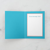 Cute get well soon elephant add message  カード (内部)