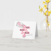 Cute Get Well Soon Jar of Hearts Card カード (黄色い花)