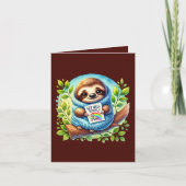 Cute get well soon sloth カード (正面)