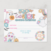 Cute Ghost Adoption Certificate ポストカード (正面)