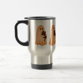 Cute Ghost and Black Cat Halloween Mug トラベルマグ (左)