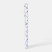 Cute Ghost and Spider Web Halloween Pattern iPhone 16ケース (左側面)