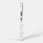 Cute Ghost and Spider Web Halloween Pattern Samsung Galaxyケース (右側面)