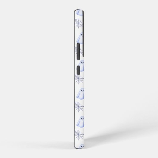Cute Ghost and Spider Web Halloween Pattern Samsung Galaxyケース (右側面)