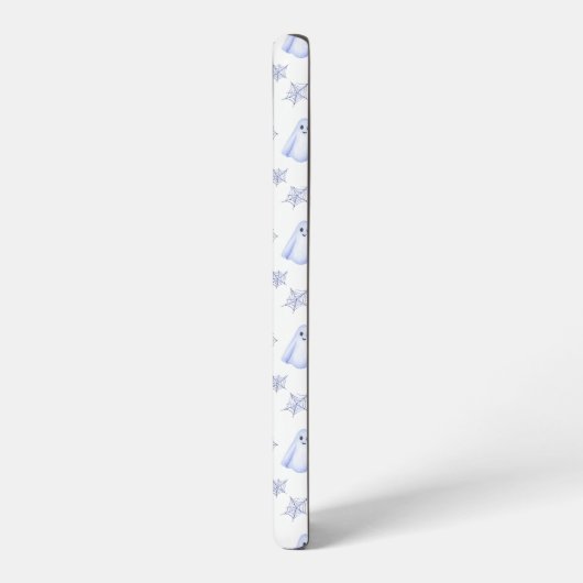 Cute Ghost and Spider Web Halloween Pattern Samsung Galaxyケース (左側面)