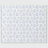 Cute Ghost and Spiderweb Halloween ラッピングペーパー (フラット)