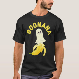 Cute Ghost Banana Halloween Costume Spooky Scary B Tシャツ