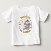 Cute Ghost Boo’d Up Coffee Design ベビーTシャツ (正面)