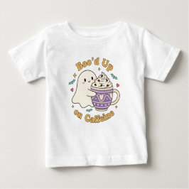 Cute Ghost Boo’d Up Coffee Design ベビーTシャツ