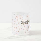 Cute Ghost Candy Custom Spook フロストグラスマグカップ (中央)