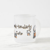 Cute Ghost Candy Custom Spook フロストグラスマグカップ (正面右)