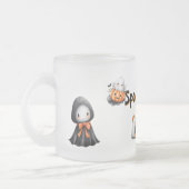 Cute Ghost Candy Custom Spook フロストグラスマグカップ (左)