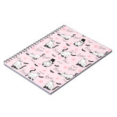 Cute Ghost Cats Halloween ノートブック (左側)