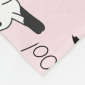 Cute Ghost Cats Halloween フリースブランケット (角)