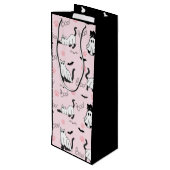 Cute Ghost Cats Halloween ワインギフトバッグ (裏面アングル)