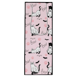 Cute Ghost Cats Halloween ワインギフトバッグ