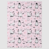 Cute Ghost Cats Halloween 薄葉紙 (正面)