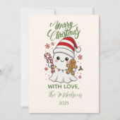 Cute Ghost Christmas シーズンカード (正面)