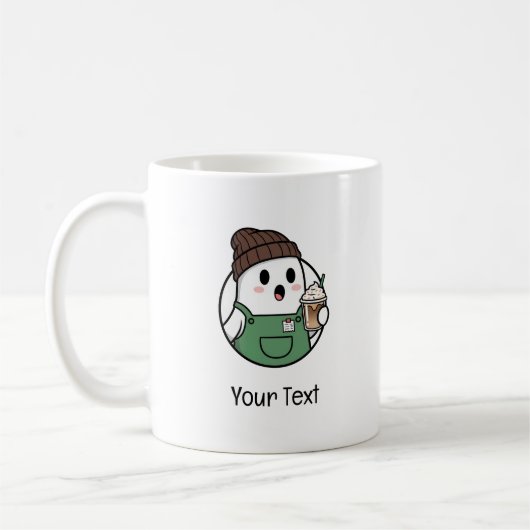 Cute Ghost Coffee Mug コーヒーマグカップ (左)