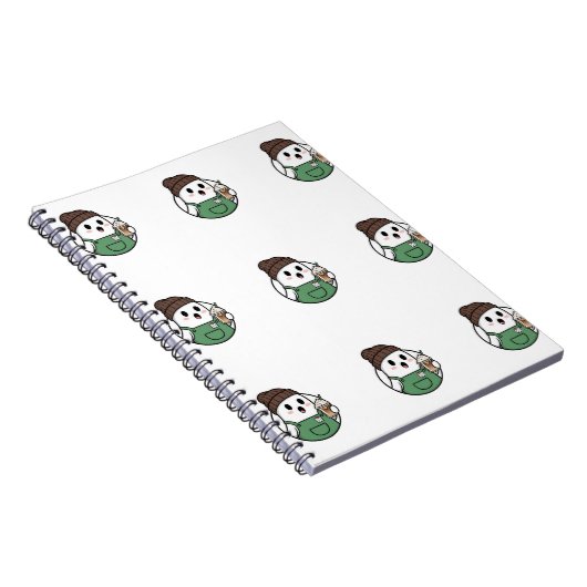 Cute Ghost Coffee Notebook ノートブック (右側)