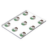 Cute Ghost Coffee Notebook ノートブック (左側)